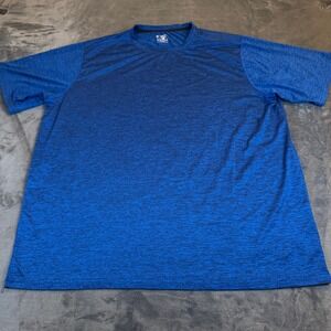 Liberty Pro Blue‎ Heathered Short Sleeve Athletic T Shirt Mens 2XL XXL